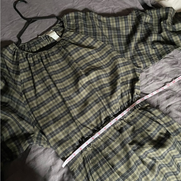 Open Back Checkered Midi Dress - Picture 2 of 5